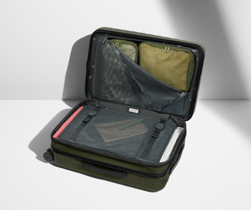 Maleta Away Bigger Carry-On Flex Verde Oliva Verdes | 0Xpm6ky153f